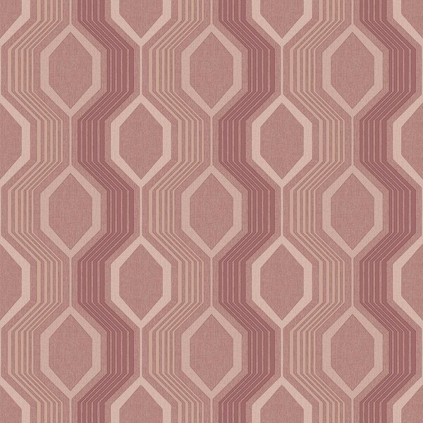 arthouse  hexagon dusky pink   vlies  behang