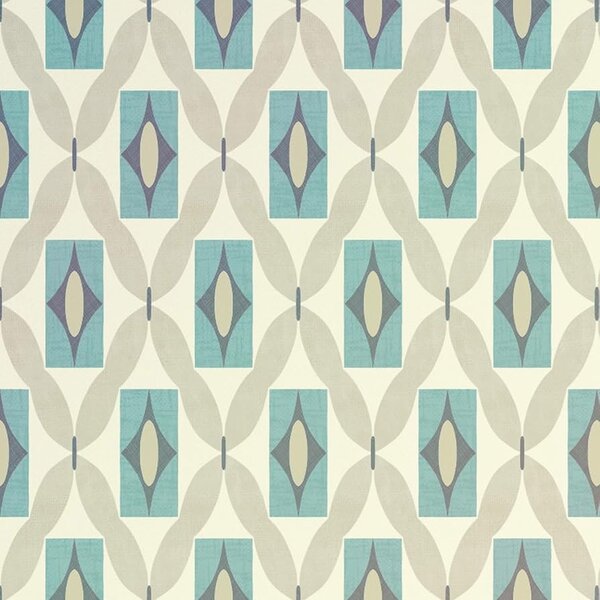 arthouse  quartz teal retro  behang